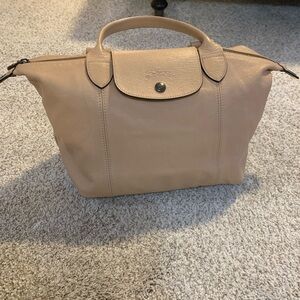 Longchamp Le Pliage Cuir Small Lambskin Leather Bag